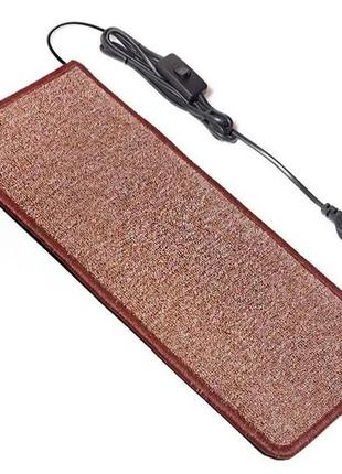 Коврик с подогревом solray коричневый - 53х 23 см (10-22 вт)