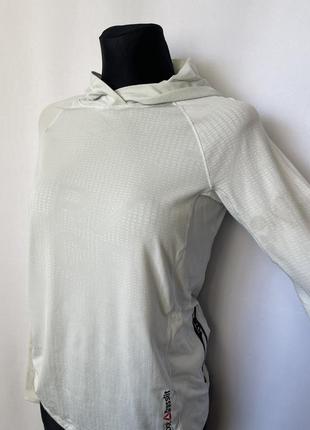 Reebok crossfit кофта кроссфит белая лонг лонгслив для спорта для бега с капюшоном3 фото