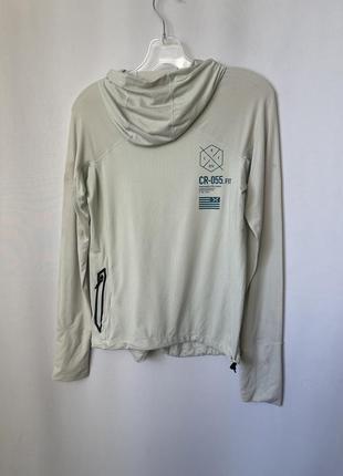 Reebok crossfit кофта кроссфит белая лонг лонгслив для спорта для бега с капюшоном6 фото