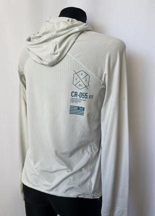 Reebok crossfit кофта кроссфит белая лонг лонгслив для спорта для бега с капюшоном7 фото