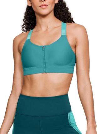 Бирюзовый спортивный бюстгальтер от under armour топ топик майка