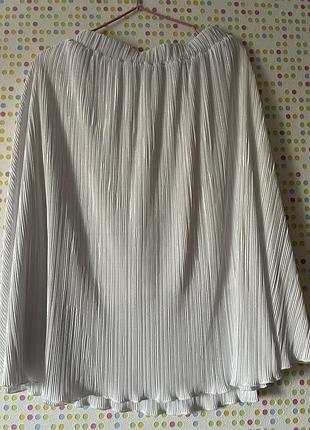 Спідниця біла плісе