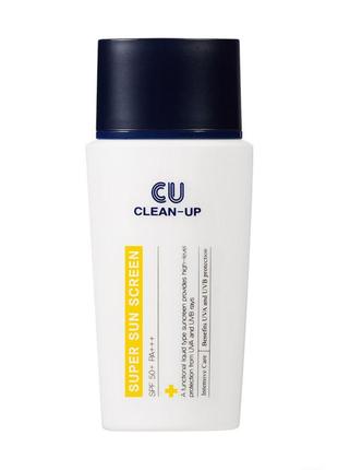 Cuskin clean-up super sun screen spf 50+ pa+++ 50 мл