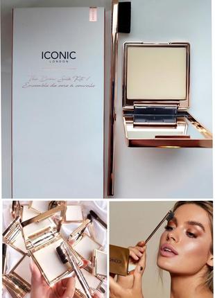 Моделирующий бальзам для бровей + щёточка iconic london the brow silk and brush kit1 фото