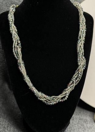 Вінтажне намисто чеський кришталь