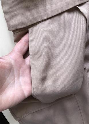 Брюки карго брюки карго бежевые брюки тонкие брюки из тенселя тенсель брюки с карманами