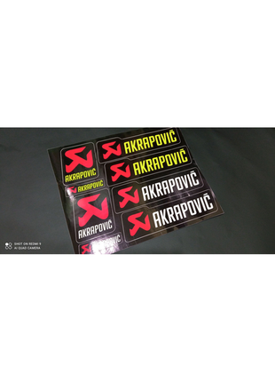 Наклейки на мотоцикл сепед скутер акраповик akropovic