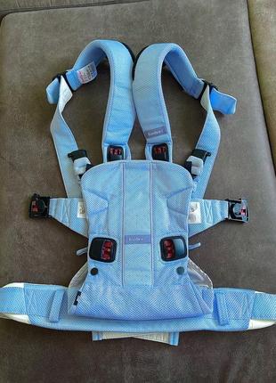 Рюкзак-кенгуру babybjorn baby carrier one air голубого кольору