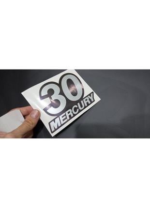 Наклейки на лодочный мотор колпак двигатель меркури mercury 30