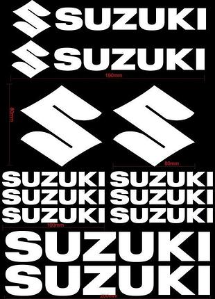 Наклейки на мотоцикл-мопед скутер сузукі suzuki набір