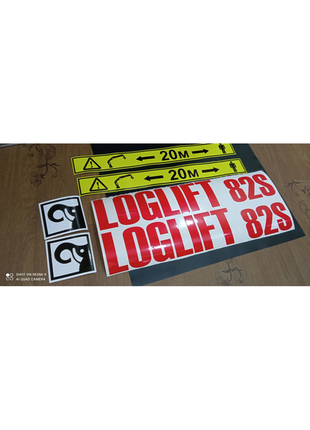 Наклейки на хіаб логліфт loglift 82s hiab