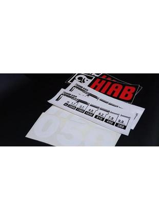 Наклейки на хіаб логліфт 050 hiab автокран кран маніпулятор