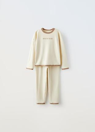 Бархатная пижама пижамка 128 134 велюровая теплая