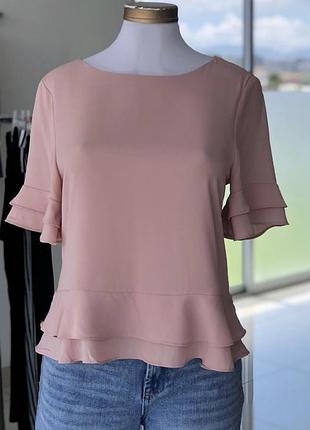 Нежная красивая пудовая блузка сорочка размер с м