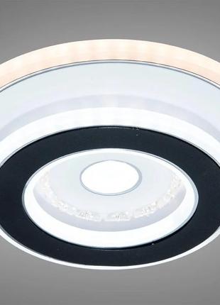 Світильник світлодіодний 24 вт білий/чорний (2374)