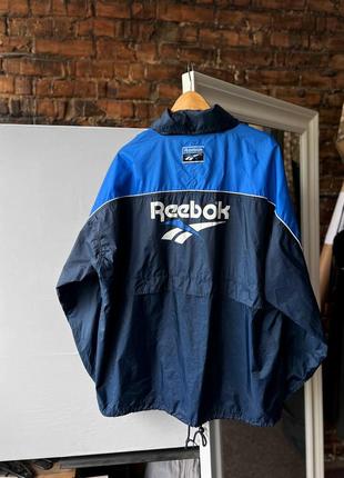 Reebok vintage nylon football soccer uefa 1992 champions league full zip jacket big logo вінтажна, нейлонова куртка3 фото