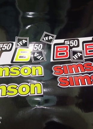 Наклейки на мотоцикл simson s50 s51 b51 b50 comfort enduro