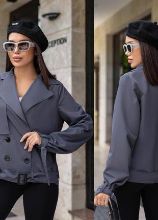 Укорочений тренч 3-кольори