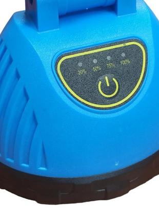 Ручной фонарик-светильник с солнечной панелью 8033c синий r 275