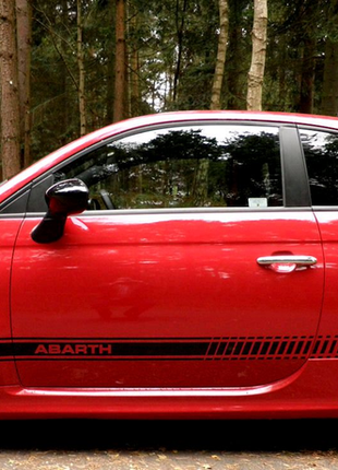 Наклейки на авто автомобіль фіат абарт fiat 500 abarth