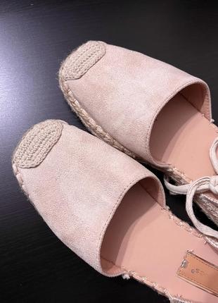 Эспадрильи босоножки с шнуровкой manor ideal shoes 39, 25см6 фото