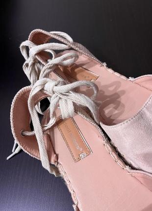 Эспадрильи босоножки с шнуровкой manor ideal shoes 39, 25см5 фото
