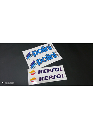 Наклейки поліні репсол polini repsol мотоцикл скутер