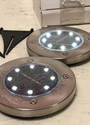 Вуличний світильник на сонячній батареї solar disk lights, вуличний світильник, садовий світильник