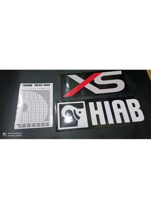 Наклейки на автокран-навантажувач хіаб hiab xs