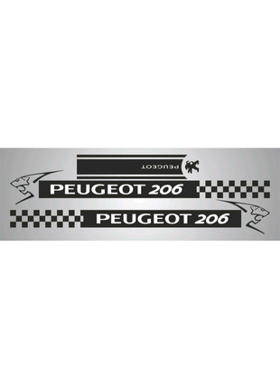 Наклейки пежо peugeot 206 смуги