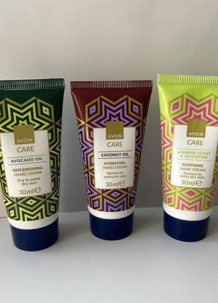 Возобновляющийся крем для рук с маслом кокоса avon care, 30мл.