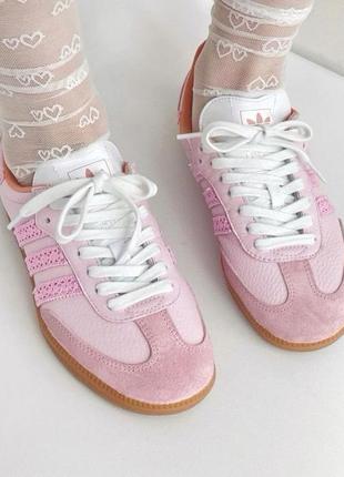 Кросівки adidas samba pink ballet2 фото