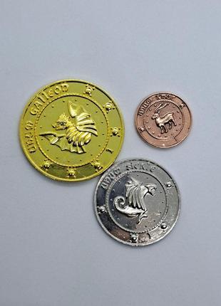 Монеты гарри поттер /harry potter мерч2 фото