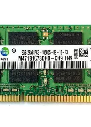Оперативна пам'ять для ноутбука samsung so-dimm ddr3 8gb 1333mhz pc3-10600 1.5v б/в