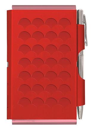 Карманний блокнот з ручкою diamond, червоний