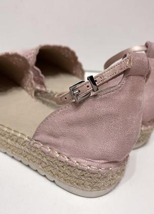 Новые стильные босоножки, эспадрильи с закрытым носком на платформе розовые 40  ✔️новое состояние  🌸 стелька 25,5-26см5 фото
