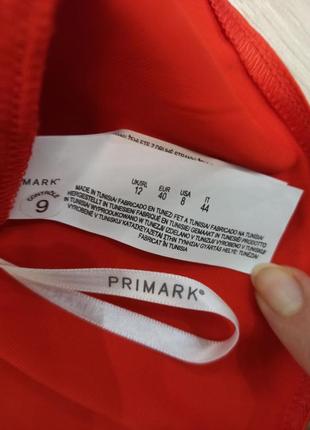 Блуза топ майка, атласная красная с завязками, без рукавов, primark5 фото