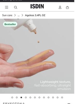 🔥-70%🔥 минеральный санскрин isdin photo eryfotona ageless ultralight tinted mineral sunscreen4 фото