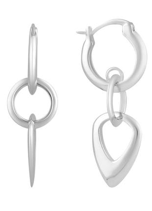 Серебряные серьги silverthin без камней (2130581)