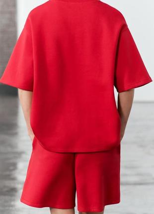 Красные шорты женские zara new3 фото