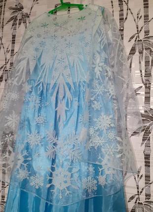 Карнавальное платье на 8-9 лет эльза ледяное сердце десней7 фото