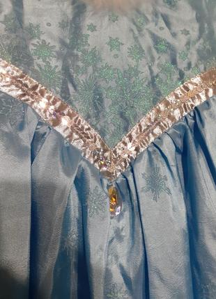 Карнавальное платье на 8-9 лет эльза ледяное сердце десней9 фото