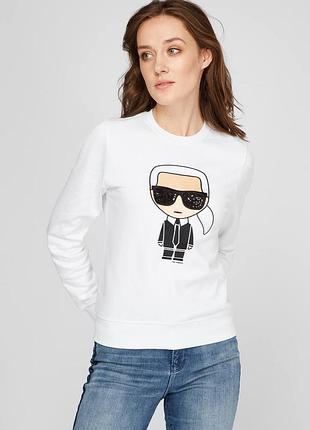 Світшот karl lagerfeld білий чорний