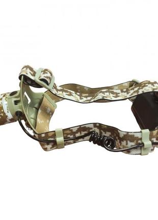 Фонарь налобный аккумуляторный ch-002m-t6 signal light камуфляж zoom, зу type-c r_310