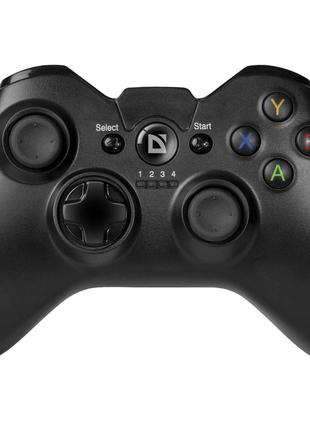 Беспроводной аккумуляторный геймпад defender x7 с холдером pc ps3 android + вибро (17 кнопок)