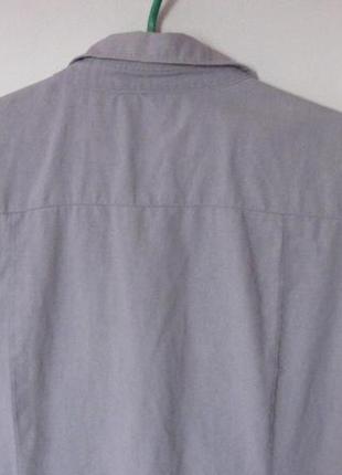 Блуза сіра льон бавовна4 фото