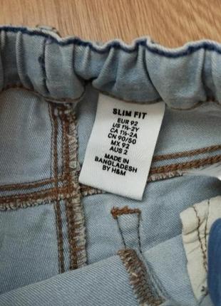 Н&amp;m джинсы для девочки, размер 922 фото