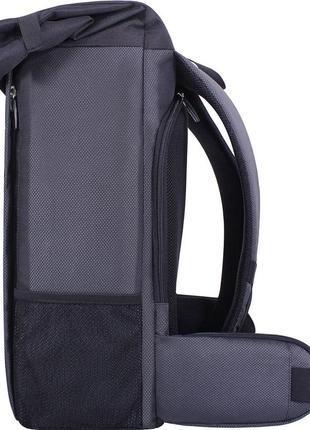 Рюкзак для ноутбука bagland roll 21 л. чорний (00156169)4 фото