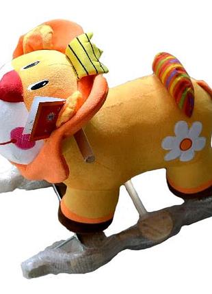 Качалка/каталка слоник/лев перекидные колесамр 1185 2в1