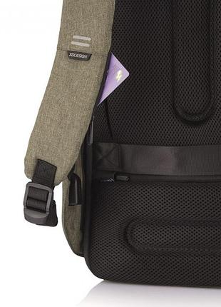 Рюкзак міський протикрадій xd design bobby hero small 13.3" 11.5 л зелений (p705.707)6 фото